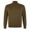 Maglione Collo Alto Calvin Klein Uomo Lana Verde C9480