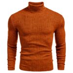 Maglione Uomo Collo Alto COOFANDY Maglia Fine Slim Fit