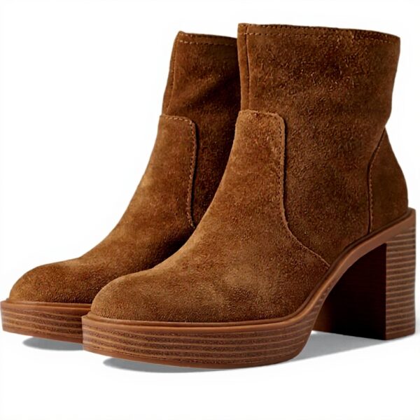 Sandali Dolce Vita Cinzia Camoscio Marrone Scuro Tacco