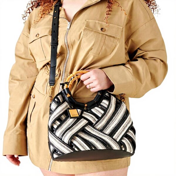 Borsa Donna Dolce Vita Elsie Tessuto Bambù Multicolore