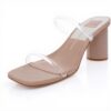Sandali Dolce Vita Noles Donna Tacco Vinile Trasparente