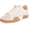 Dolce Vita Zina Sneaker Donna Bianco Pelle Marrone Chiaro