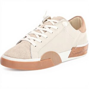 Dolce Vita Zina Sneaker Donna Bianco Pelle Marrone Chiaro