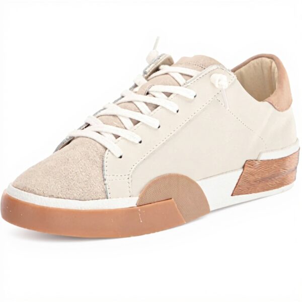 Dolce Vita Zina Sneaker Donna Bianco Pelle Marrone Chiaro