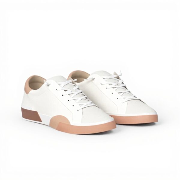 Dolce Vita Zina Sneaker Donna Bianco Pelle Marrone Chiaro