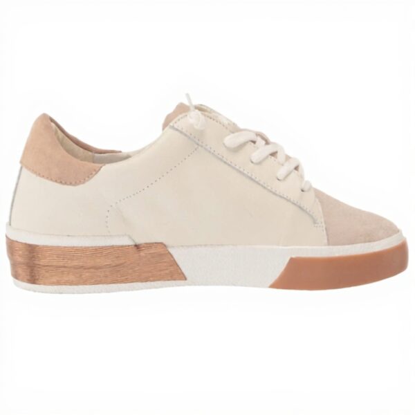 Dolce Vita Zina Sneaker Donna Bianco Pelle Marrone Chiaro