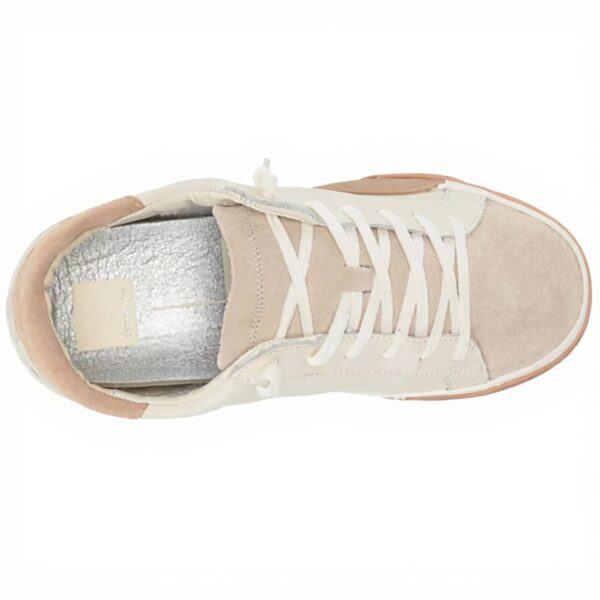 Dolce Vita Zina Sneaker Donna Bianco Pelle Marrone Chiaro