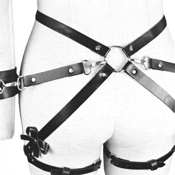 Imbracatura coscia pelle punk XAGMODSHN donne regolabile