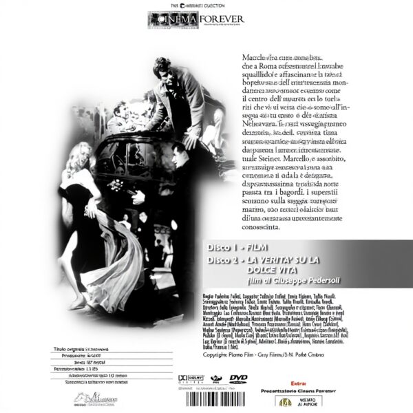 La Dolce Vita DVD Nuova Edizione Film Mastroianni Ekberg