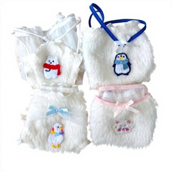 Mutandine Donna Lolitas Orsetto Peluche Intimo Morbido