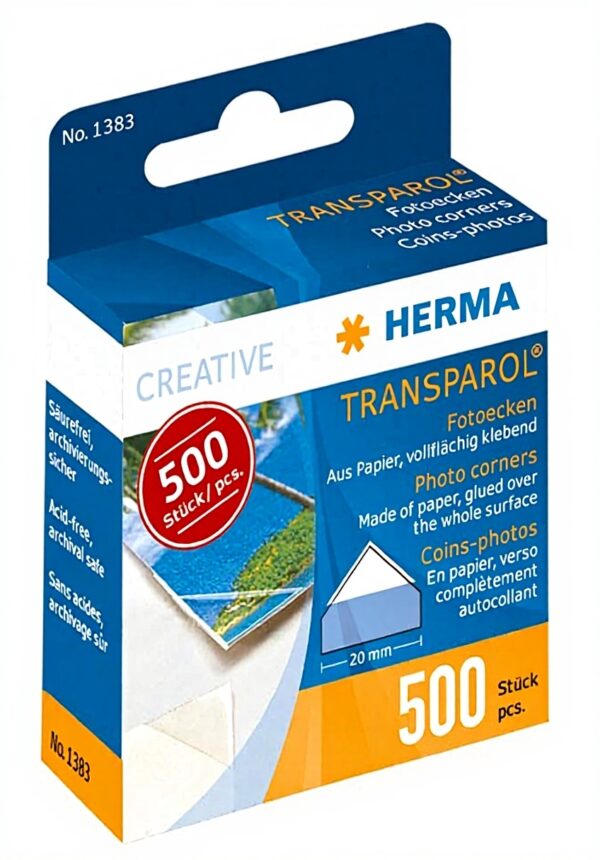 HERMA 1383 portafoto angoli autoadesivi senza acidi