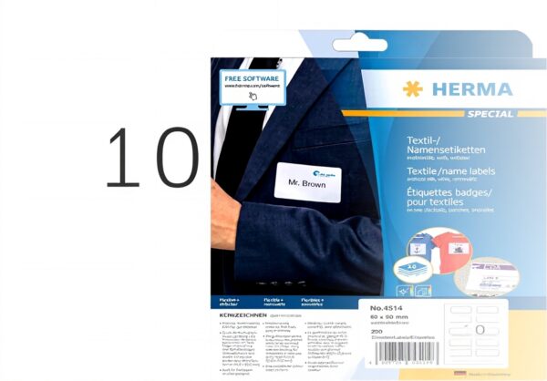 HERMA Etichette per Nomi 80x50mm A4 Bianco Ufficio