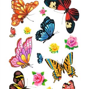 Tatuaggi temporanei HERMA Farfalle colorate per bambini e